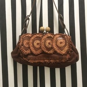 Brown Leather Jamin Puech Handbag